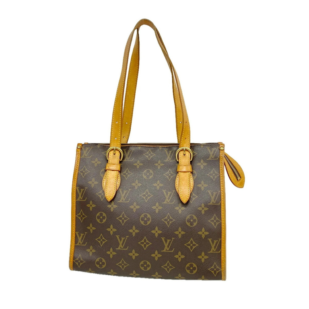 Louis Vuitton Monogram Popincourt Tote Bag M40007 Brown Women's